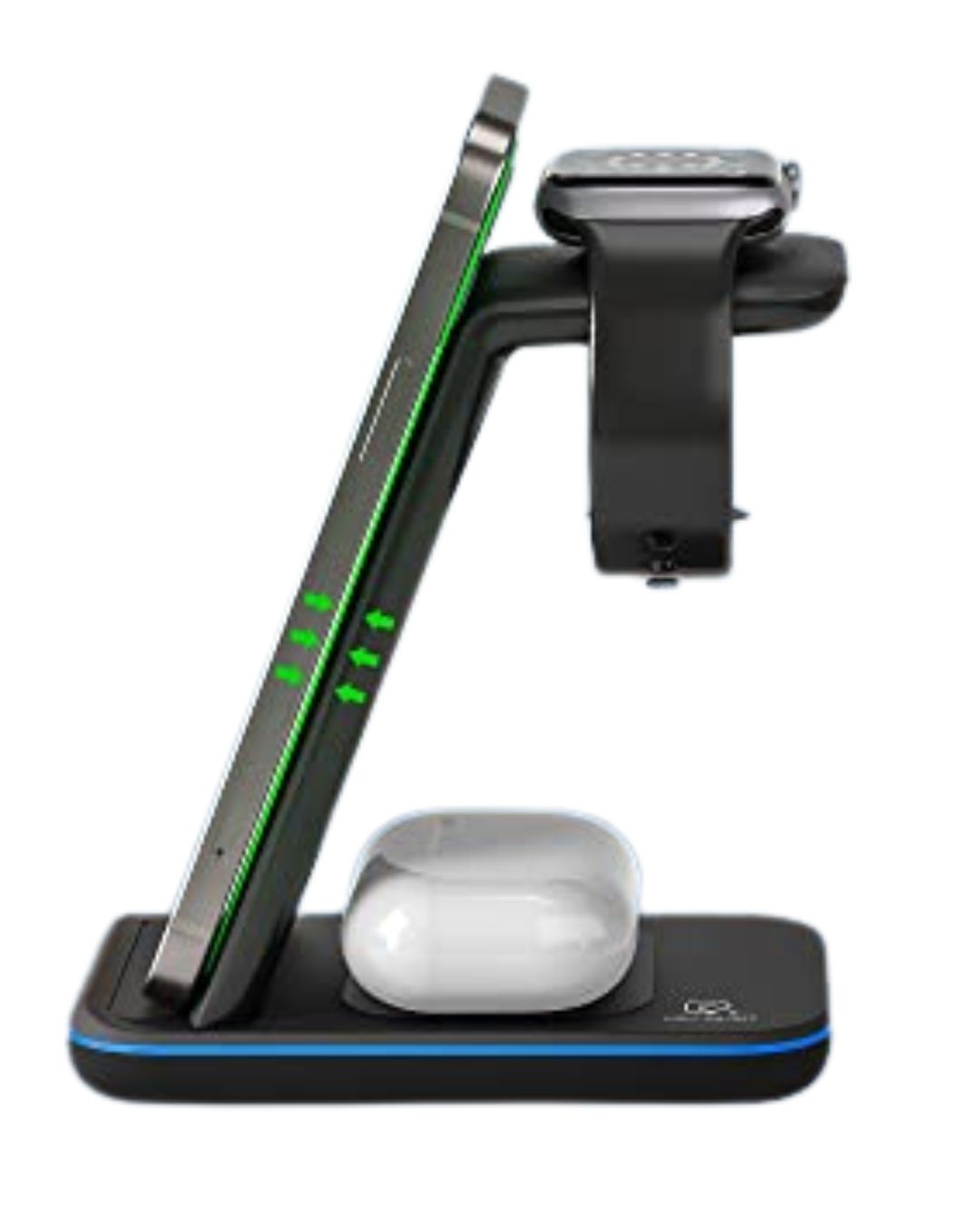 Wireless Charger Foldable for Apple Devices, 3 in 1 Fast Charging Station/Stand Compatible for iPhone 13/12/Pro Max