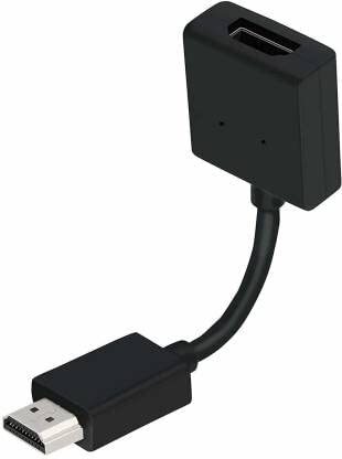 Black USB adapter with cable on a white background