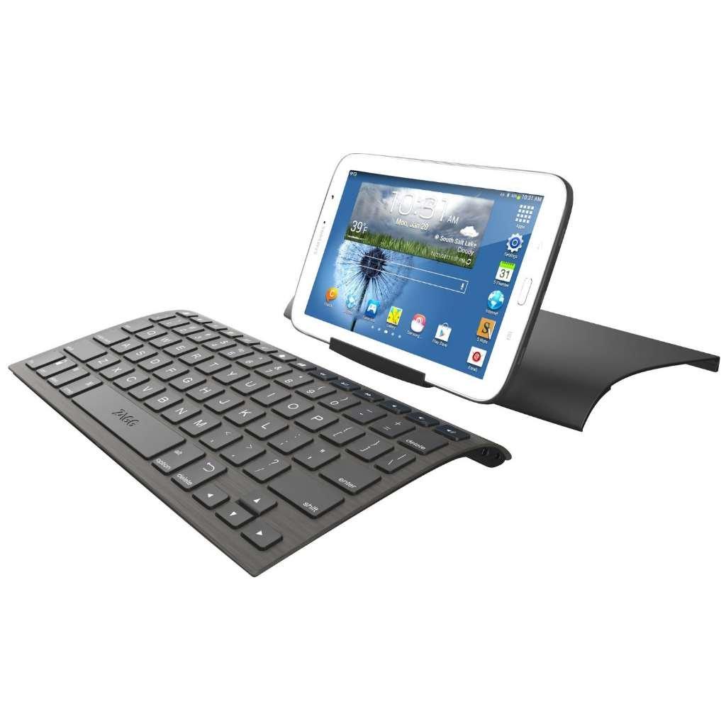 ZAGG keys Universal Wireless Bluetooth Keyboard with Stand Compatible with iOS, Android & Windows Tablets and Smartphones Ideal for Samsung, Apple, Lenovo, Huawei, OnePlus