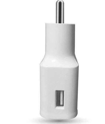 12W Fast Charger 5V 2.4Amp with Micro USB Cable for Android & USB Devices (White)