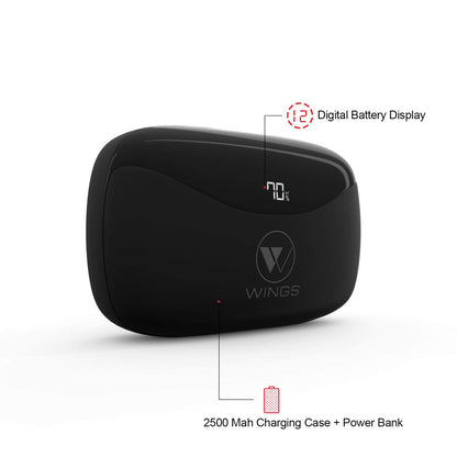 Wings PowerPods Upgraded 150 Hours Playtime (Black)