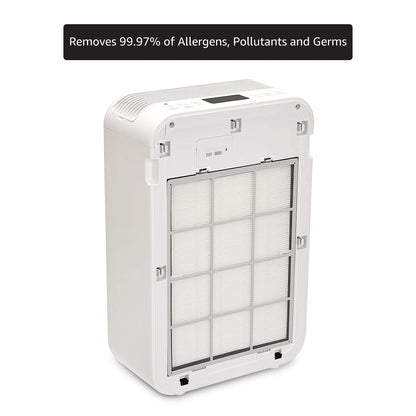 Amazon Basics Air Purifier with 5-layer Filtration and Air Quality Indicator (Activated_Carbon, White)