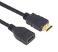 HDMI Male to HDMI Female 2.0 Extension Cable (1M)