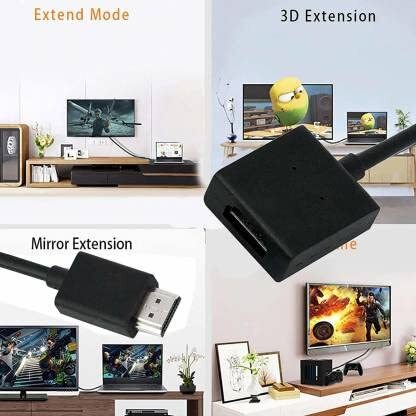 HDMI Male to Female Extension Cable HDMI Extender for Google Chrome Cast, fire tv Stick, LCD/LED , Xbox, PS3/PS4