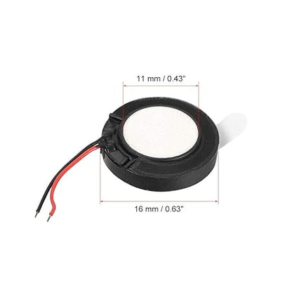 1W 8 Ohm 16mm Dia Audio Speaker with Wire for Mobile Phones