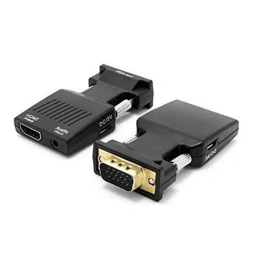 VGA (M) To HDMI (F) Converter With Audio for PC, Monitor HDTV Laptop, Projector