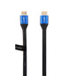 HDMI Male to HDMI Male 4K Cable, 2.0 High-Speed, Supports 3D, 2160p, 1080p, HDR, & Audio Return, Compatible with TV, PC, Monitor, Projector (Blue)-1.5m