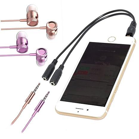 3.5mm Aux Jack 1 Male to 2 Female Stereo Headphone Earphone Jack Y Splitter Gold/Silver Plated Audio Jack Adapter Cable