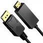 DisplayPort (M) to HDMI (M) Cable,Gold-Plated Converter Cable for Laptop ,HDTV, Monitor, Projector (1.5m)