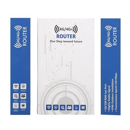 4G Wireless Wi-Fi Router With Sim Card Slot & 4 Antennas (White)